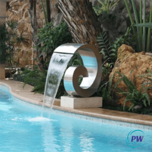 Swimming Pool Stainless Steel Waterfall